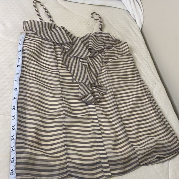 Express Striped Ruffle Tank Fully Lined XS - Picture 8 of 9